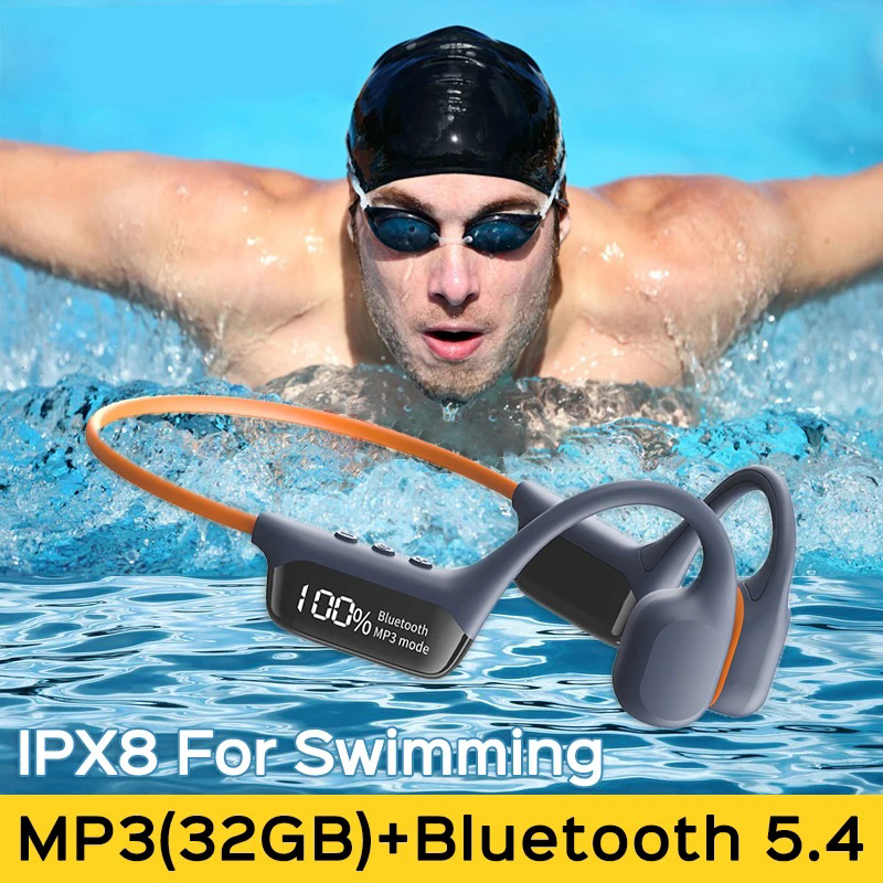 Bone Conduction Headphones Swimming Ip68 - Беспроводные наушники LonMao S10 с костной