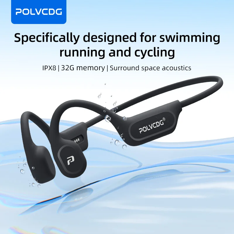 Bone Conduction Headphones Swimming Ip68 - Наушники с костной проводимостью POLVCDG X9,
