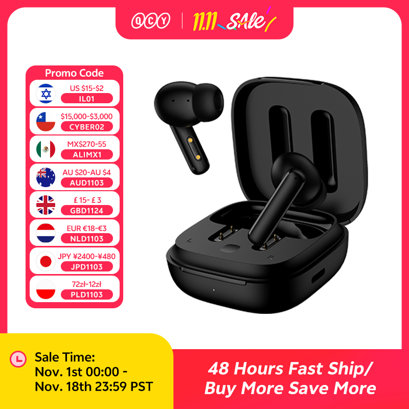 Anc Wireless Headphones Bluetooth 5.3 - QCY T13 ANC Беспроводные наушники TWS