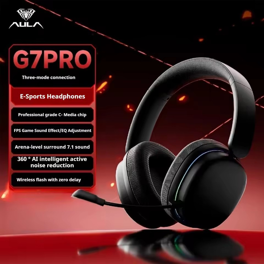 Wireless Earbuds Gaming Low Latency - AULA G7Pro Беспроводные Bluetooth-наушники с тремя