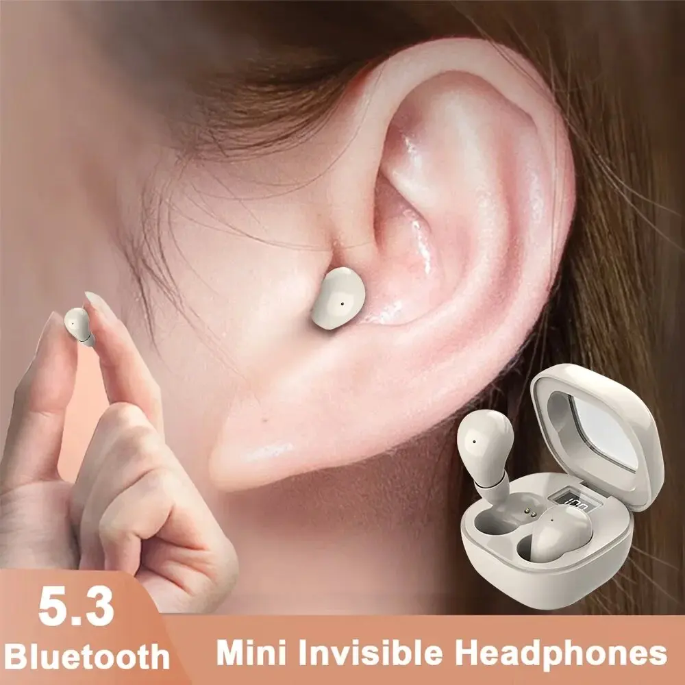 Anc Wireless Headphones Bluetooth 5.3 - SK19 Bluetooth 5,3 наушники мини-невидимые наушники