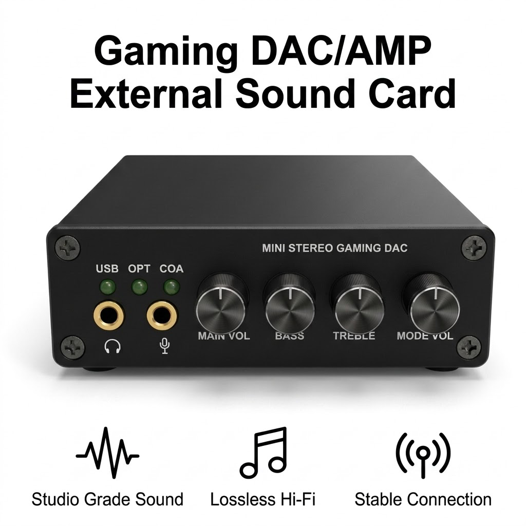 Headphone Amplifier Portable Dac Usb - Мини-игровой DAC-усилитель для наушников, внешняя звуковая