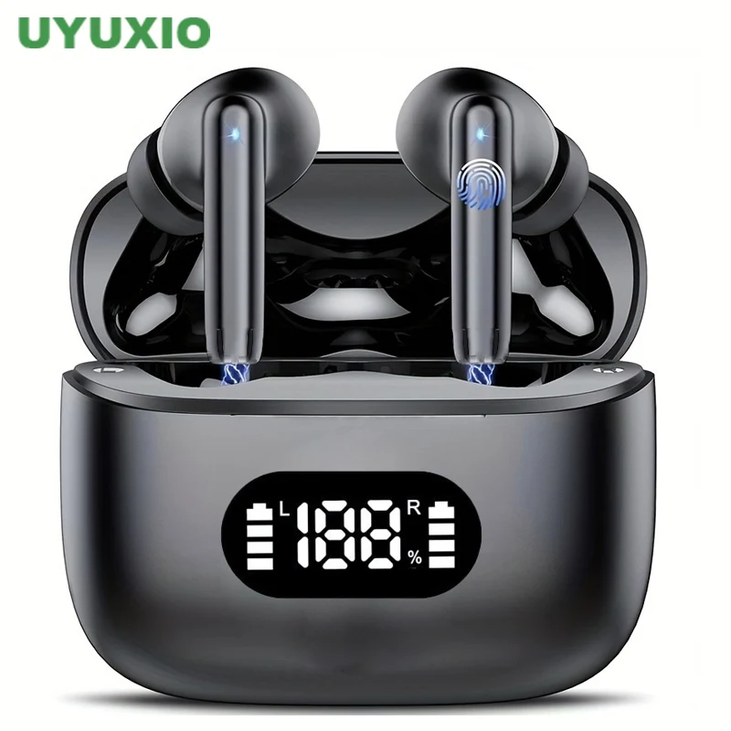 Noise Cancelling Earbuds Tws Transparency - UYUXIO Беспроводные наушники 40 дБ с