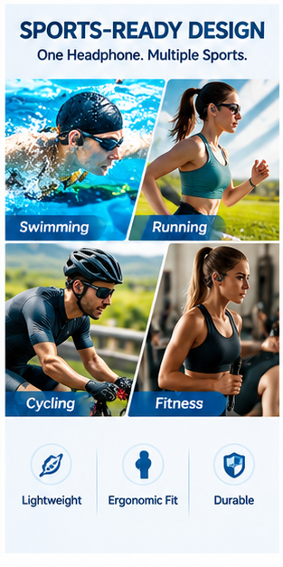 Водонепроницаемые наушники с к – обзор и цена Bone Conduction Headphones Swimming Ip68