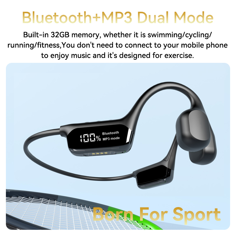 Беспроводные наушники LonMao S – обзор и цена Bone Conduction Headphones Swimming Ip68