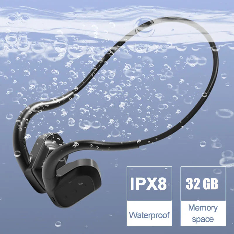 IPX8 водонепроницаемый костной – обзор и цена Bone Conduction Headphones Swimming Ip68