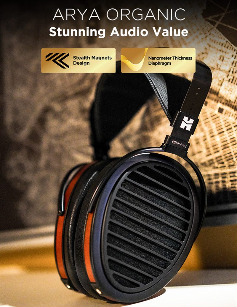 Наушники HIFIMAN Arya Organic  – обзор и цена Audiophile Open Back Planar Headphones