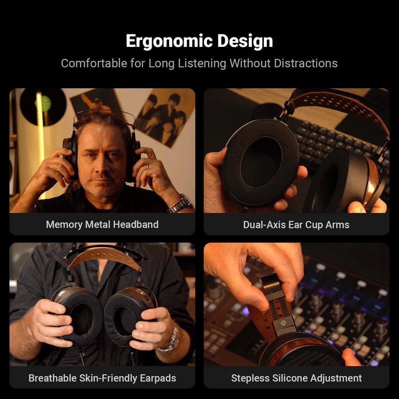 Fosi Audio i5 – открытые плана – обзор и цена Audiophile Open Back Planar Headphones