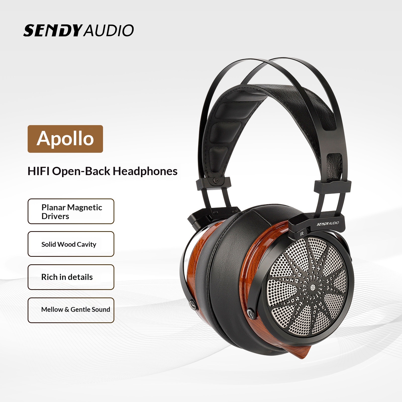 Наушники SENDYAUDIO Apollo с о – обзор и цена Audiophile Open Back Planar Headphones