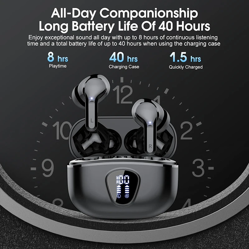 UYUXIO TWS беспроводные наушни – обзор и цена Noise Cancelling Earbuds Tws Transparency