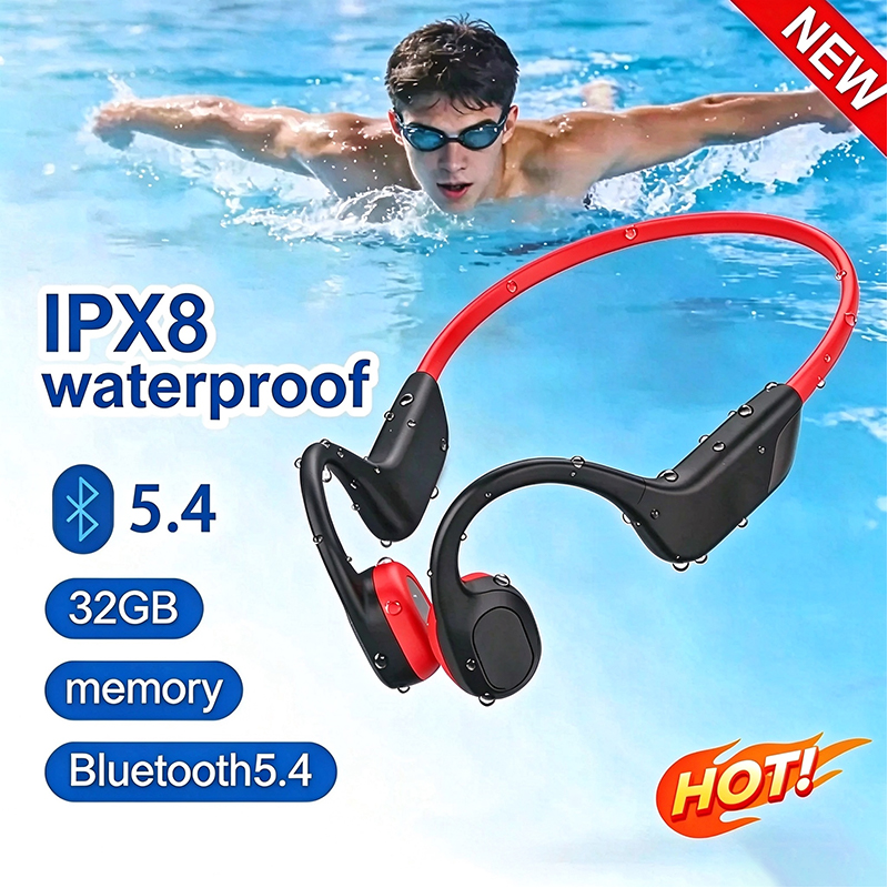 Беспроводные наушники с костно – обзор и цена Bone Conduction Headphones Swimming Ip68