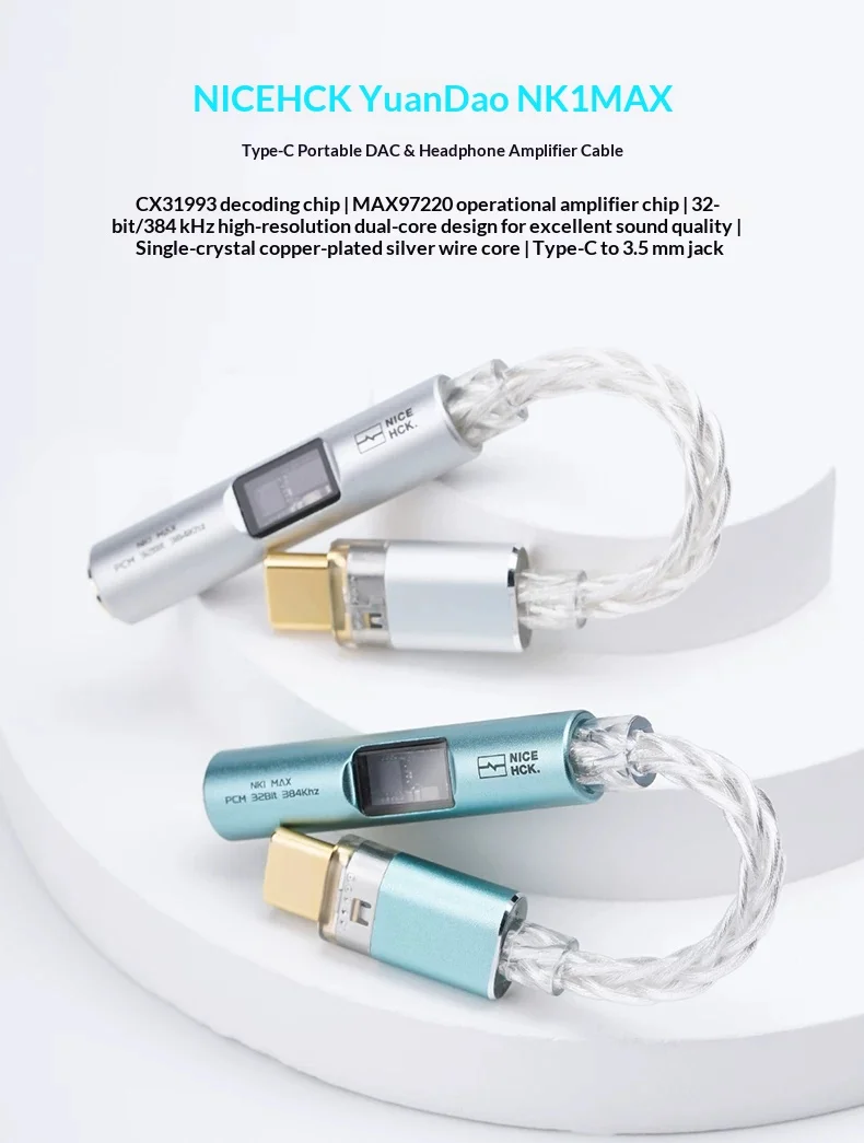 NICEHCK NK1 MAX – USB-C-адапте – обзор и цена Headphone Amplifier Portable Dac Usb
