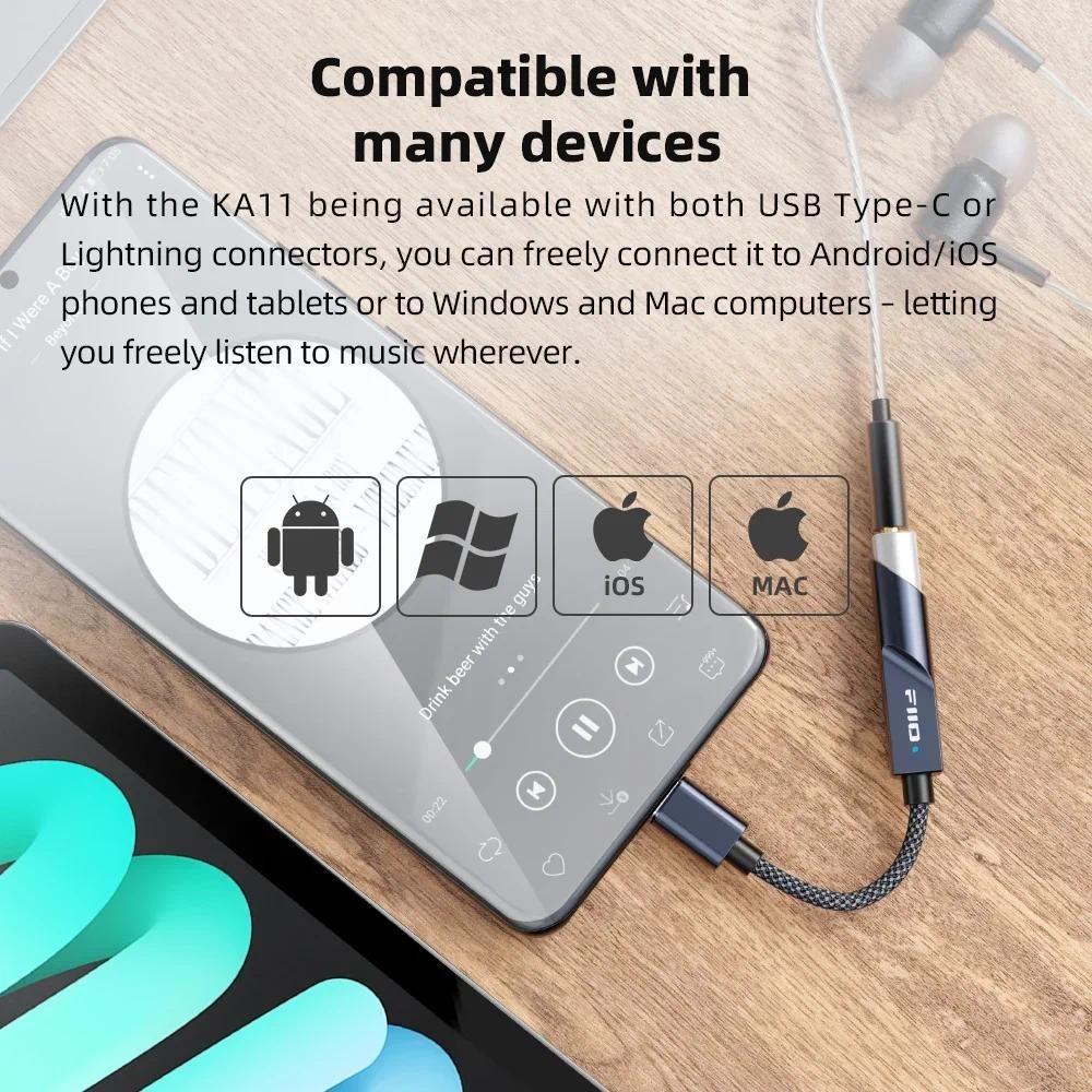 FiiO JadeAudio KA11 USB ЦАП Ус – обзор и цена Headphone Amplifier Portable Dac Usb