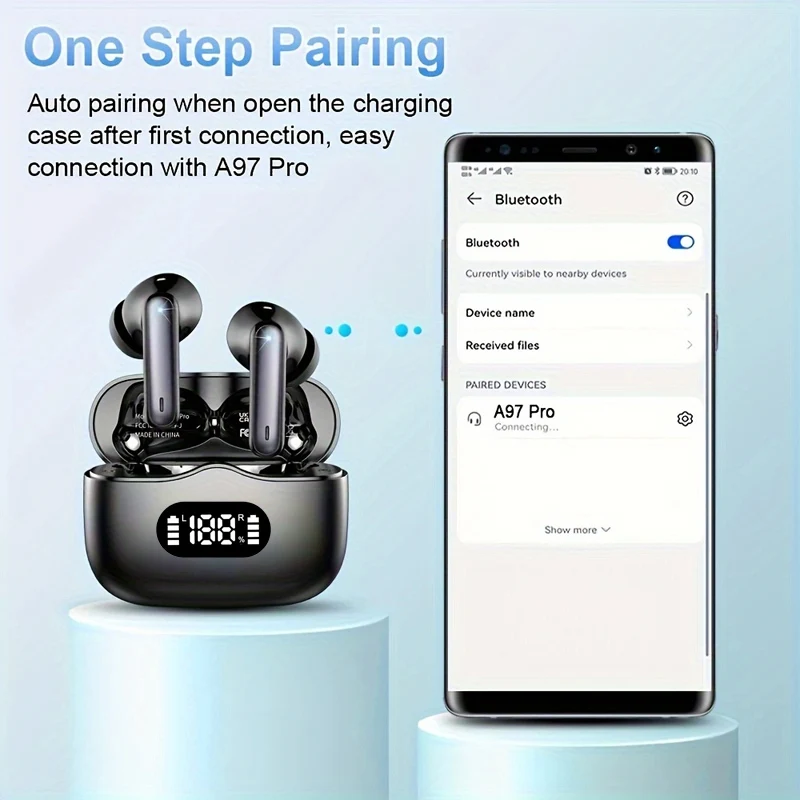 UYUXIO Беспроводные наушники 4 – обзор и цена Noise Cancelling Earbuds Tws Transparency