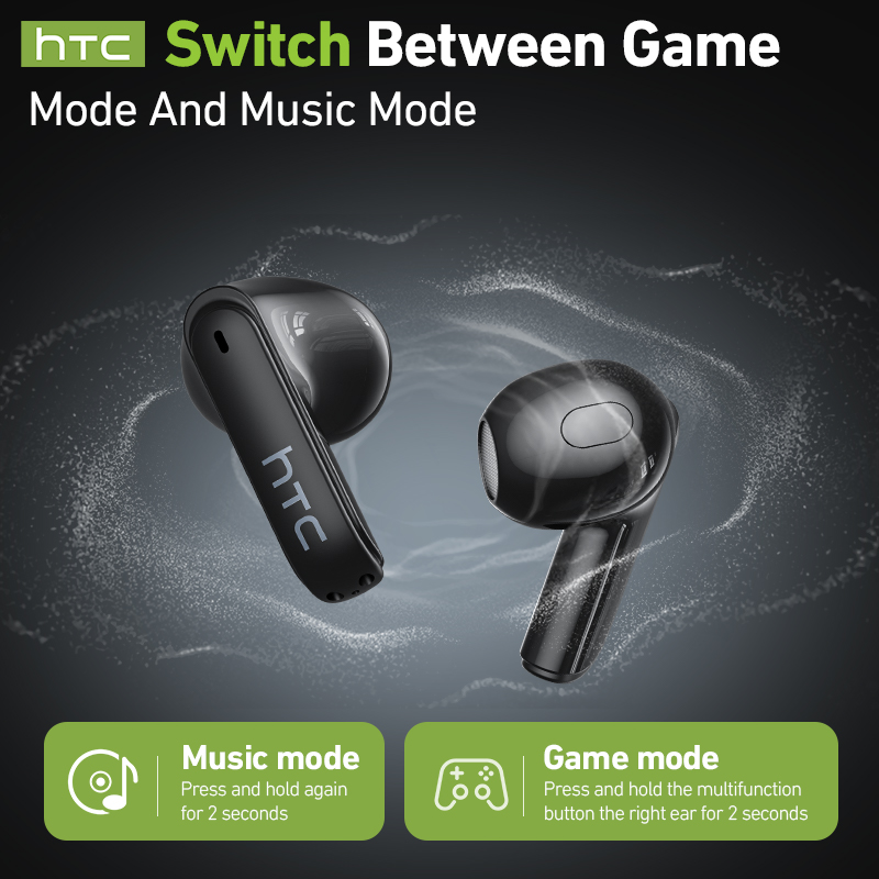 Игровые Bluetooth-наушники HTC – обзор и цена Wireless Earbuds Gaming Low Latency