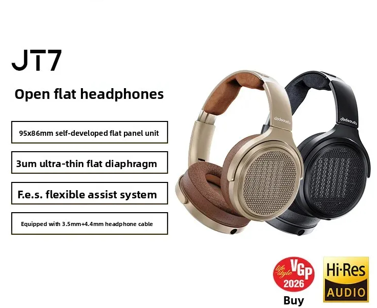 Наушники FiiO JT7 HiFi Audioph – обзор и цена Audiophile Open Back Planar Headphones