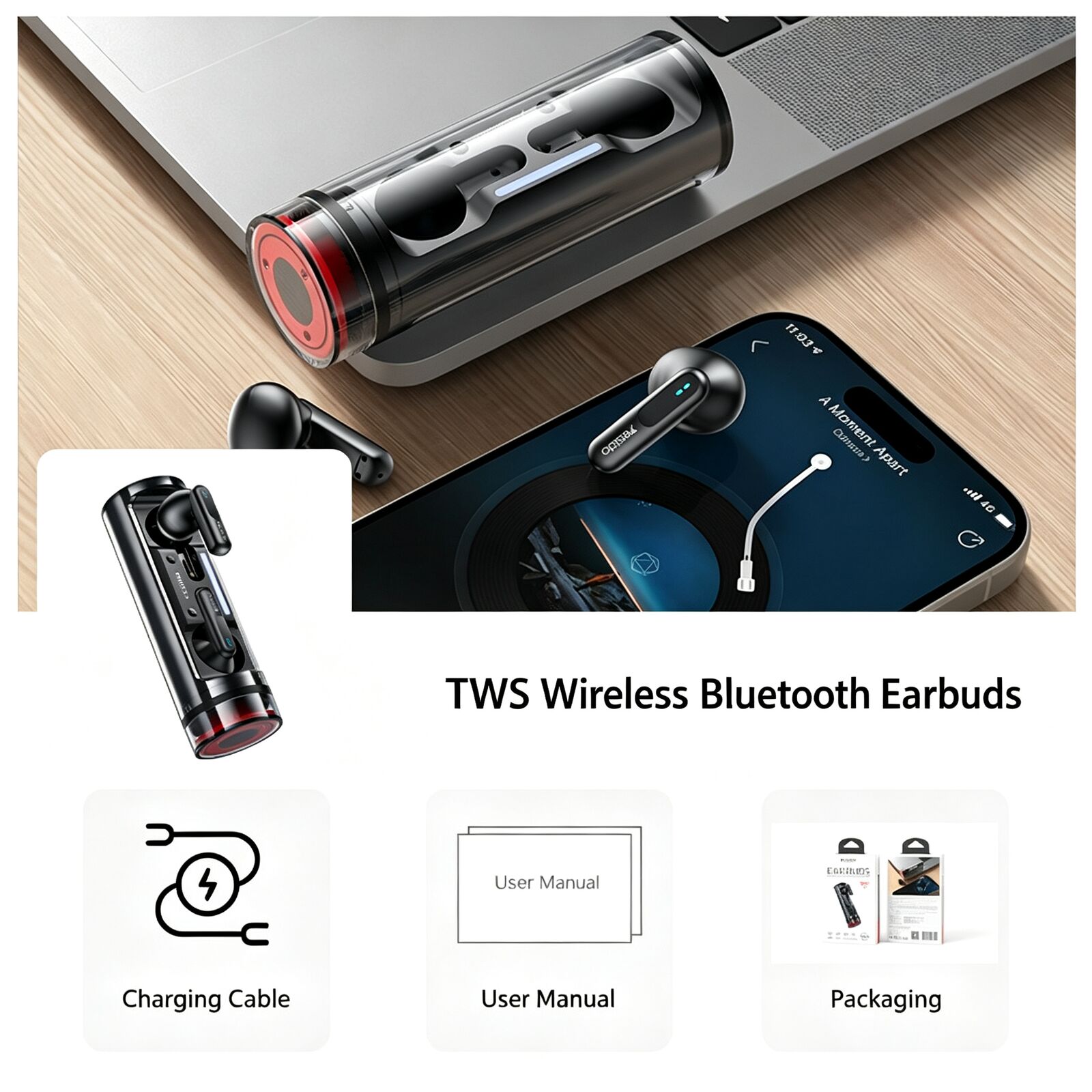 Беспроводные Bluetooth-наушник – обзор и цена Noise Cancelling Earbuds Tws Transparency