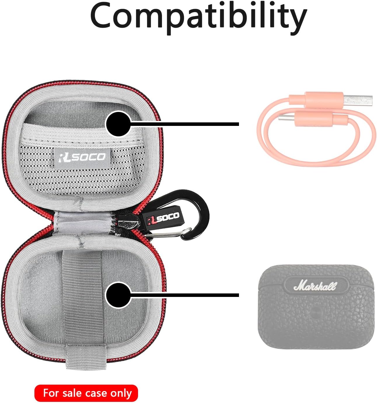 Наушники для Marshall Motif II – обзор и цена Headphone Carrying Hard Case Travel